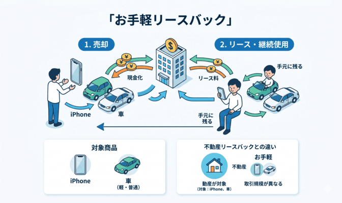 お手軽リースバックとは？仕組みと対象商品