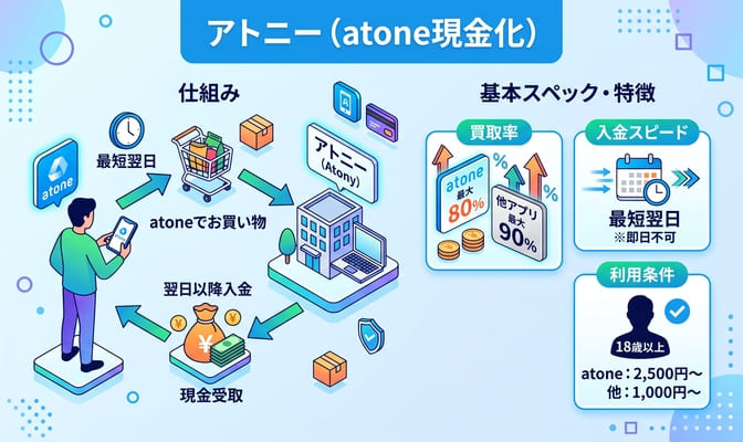 アトニーとは？atone現金化の基本情報