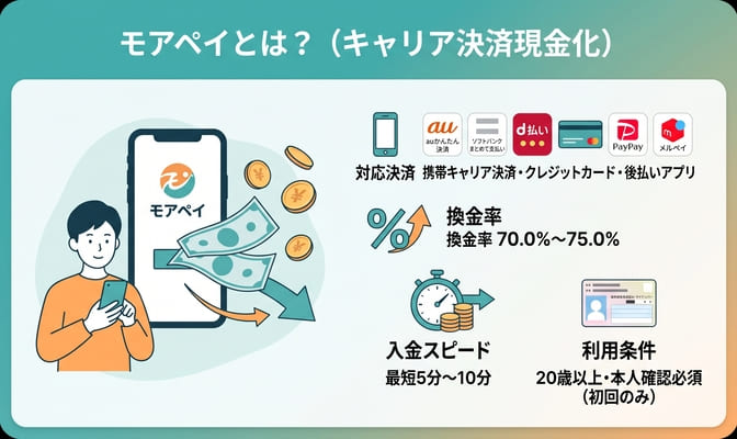 モアペイとは？キャリア決済現金化の基本情報