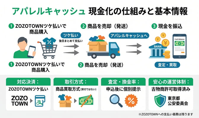 アパレルキャッシュ現金化の基本情報と仕組みを整理