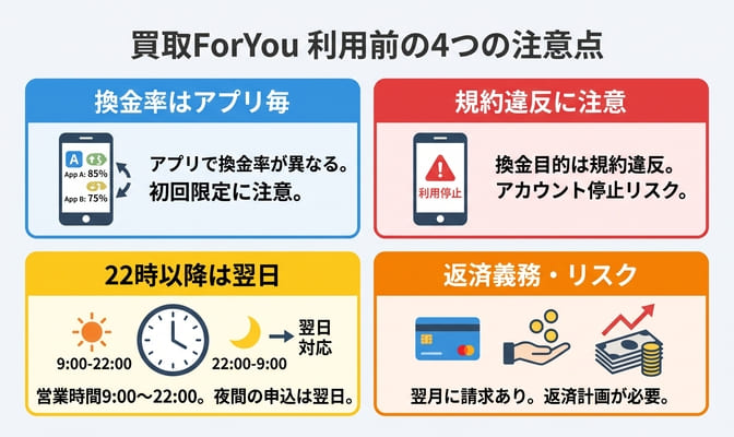 買取ForYouを利用する前に押さえたい注意点