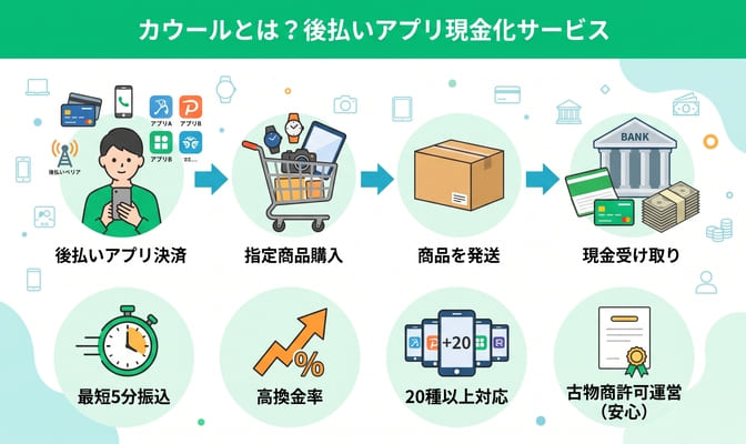 カウールとは？後払いアプリ現金化の基本情報
